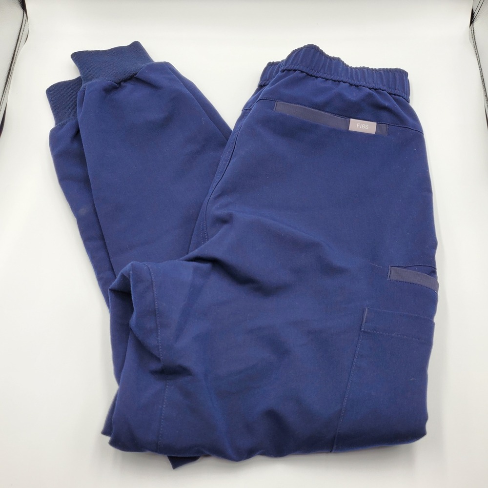 FIGS Technical Collection Navy Blue Scrub Jogger Pants Womens Small